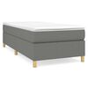 vidaXL Boxspringbettgestell Dunkelgrau 90x200 cm Stoff