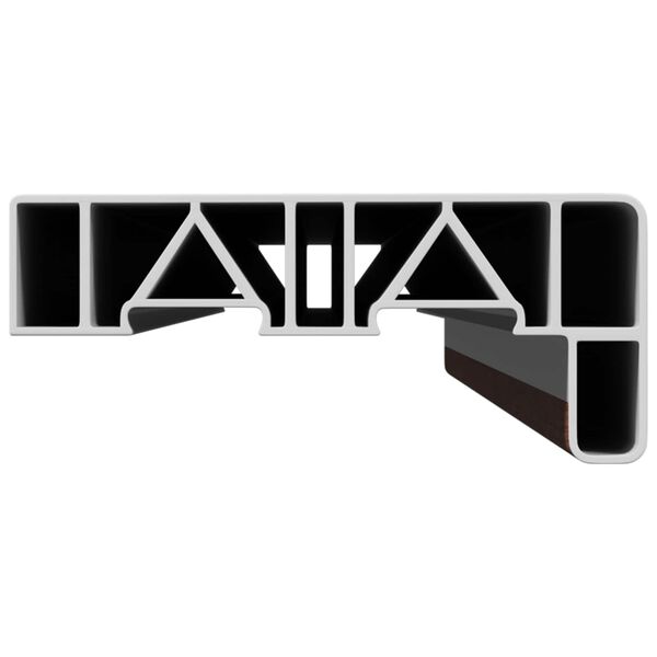 vidaXL Fensterbank Braunes Holz 80 x 15 x 4,5 cm PVC