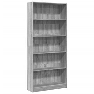 vidaXL B&uuml;cherregal Grau Sonoma 80x24x176 cm Holzwerkstoff