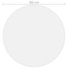 vidaXL Tischfolie Transparent &Oslash; 80 cm 2 mm PVC