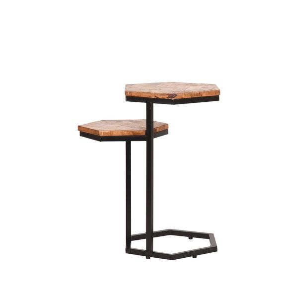 LABEL51 Laptoptisch Multi 35x53x63 cm Natur Fischgr&auml;tenmuster