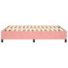 vidaXL Boxspringbettgestell Rosa 140x190 cm Samt
