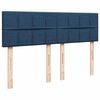 vidaXL Boxspringbett mit Matratze Blau 140x190 cm Stoff