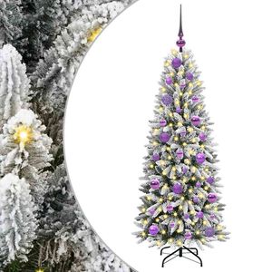 vidaXL K&uuml;nstlicher Weihnachtsbaum mit 150 LEDs mit St&auml;nder Wei&szlig; 120 cm