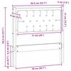 vidaXL Kopfteil Sonstiges Weiß und Hellgrau 80 cm Massivholz Kiefer