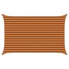 vidaXL Sonnensegel Orange und Braun 4 x 2,5 m 100 % Polyester Oxford