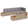 vidaXL Gartensofa-set 8 Stk. 8-Sitzanzahl Beige und Hellgrau