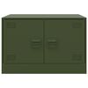 vidaXL Couchtisch Olivgrün 67x50x44 cm Stahl
