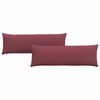 vidaXL Sofakissen 2 Stk. Stoff Weinrot 120 x 40 cm