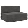 vidaXL Klappsofa Bett Dunkelgrau 100 x 80 x 60 cm Stoff