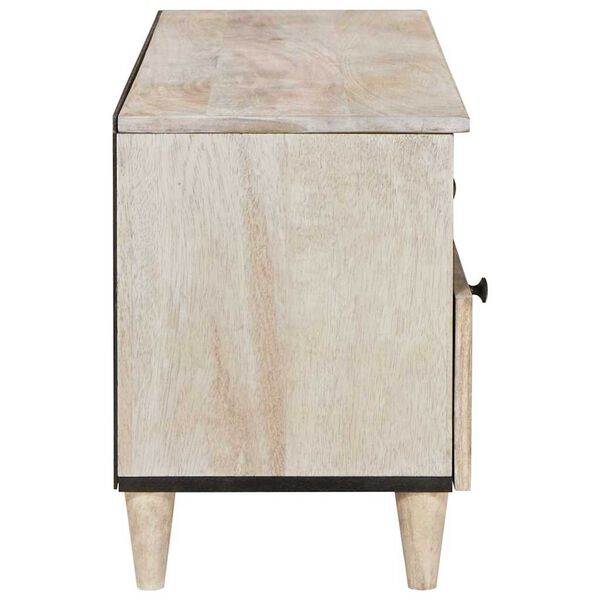 vidaXL TV-Einheiten mit Schubladen Wei&szlig; 100 x 33 x 46 cm Holzwerkstoff