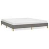 vidaXL Bettgestell ohne Matratze Dunkelgrau 180x200 cm Stoff