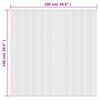 vidaXL Teppich Rechteckig Braun 100x100 cm Bambus