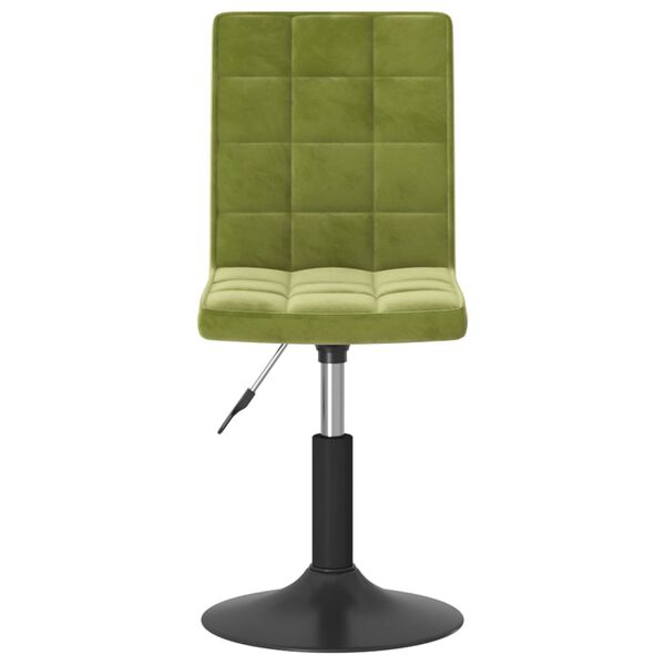 vidaXL Esszimmerst&uuml;hle 6 Stk. Drehbar Hellgr&uuml;n Samt