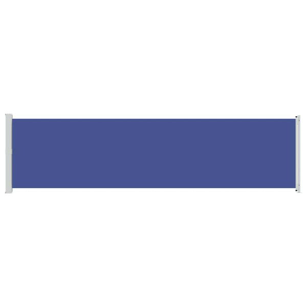 vidaXL Seitenmarkise Ausziehbar 600x160 cm Blau