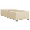 vidaXL Bettgestell ohne Matratze Creme 90x200 cm Stoff