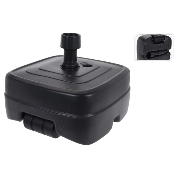 ProGarden Sonnenschirmst&auml;nder Bef&uuml;llbar 45 L Schwarz