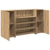 vidaXL Empfangstheke Artisan-Eiche 180x50x103,5 cm Holzwerkstoff