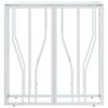 vidaXL Konsolentisch 70x30x70 cm Edelstahl und Glas