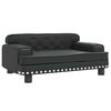 vidaXL Kindersofa Schwarz 70x45x30 cm Kunstleder