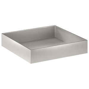 vidaXL Garten-Pflanzgef&auml;&szlig; Silber 80 x 80 x 20 cm Edelstahl
