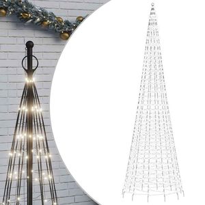 vidaXL LED-Weihnachtsbaum 1534 LEDs Kaltwei&szlig; 500 cm