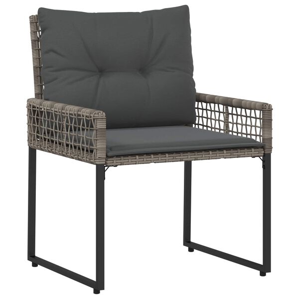 vidaXL Gartenm&ouml;bel-Set mit Kissen 3 pcs Grau