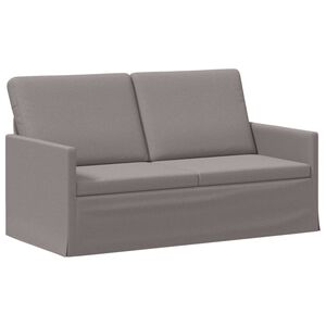 vidaXL 2-Sitzer Sofa Taupe 150 x 81 x 82 cm Stoff