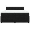 vidaXL Boxspringbett mit Matratze Schwarz 200x200 cm Samt