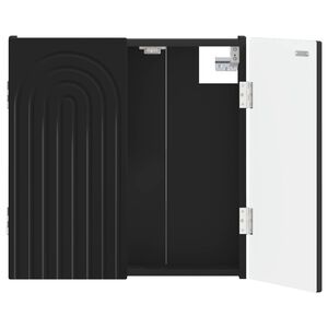 vidaXL Dartboard Schrank ALKMAAR Schwarz 52,5 x 10,5 x 53,5 cm