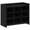 vidaXL Schuhschrank 85 x 39,5 x 68 cm Holzwerkstoff Schwarze Eiche