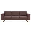 vidaXL 3-Sitzer-Sofa Stoff Braun