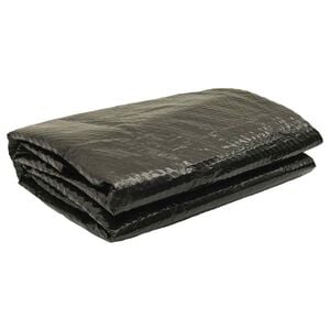 vidaXL Poolabdeckung Schwarz 210 cm PE