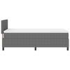 vidaXL Boxspringbett Hellgrau und Weiß 203 x 80 x 88 cm Cordstoff