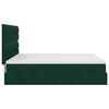 vidaXL Ottoman-Bett mit Matratzen & LEDs Dunkelgr&uuml;n 180x200 cm Samt