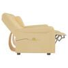 vidaXL Relaxsofa 2-Sitzer mit Getr&auml;nkehalter Creme