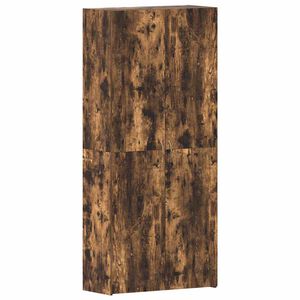 vidaXL Schuhschrank 80 x 35,5 x 180 cm Holzwerkstoff R&auml;uchereiche