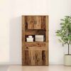 vidaXL Highboard mit Schubladen Altholz 80 x 33 x 150 cm Holzwerkstoff