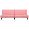 vidaXL Schlafsofa 2-Sitzer Rosa Samt