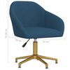vidaXL Esszimmerstuhl Drehbar Blau Samt