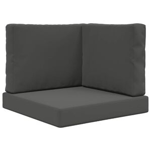 vidaXL Sofakissen f&uuml;r drau&szlig;en Polyester Anthrazit 60 x 60 cm