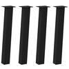 vidaXL Konsolentischbeine 4 Stk. Schwarz 72 cm Stahl