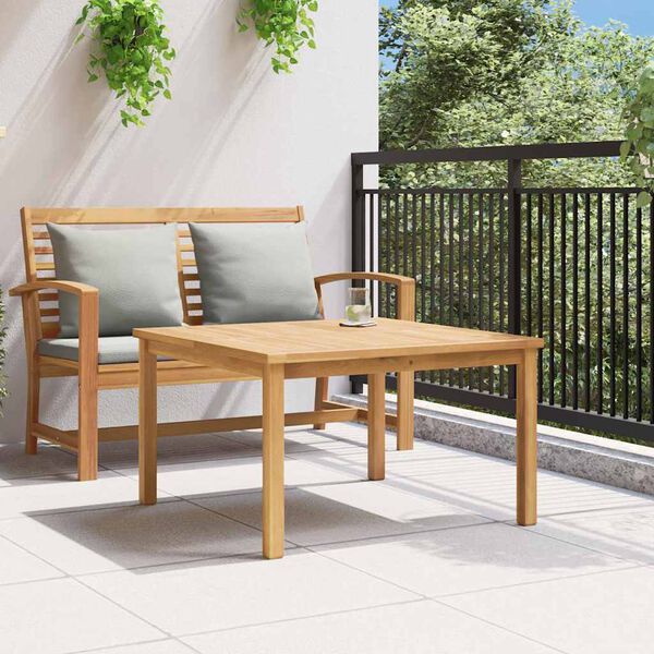 vidaXL Couchtisch Braun 85 x 85 x 45 cm Massivholz Teak