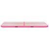 vidaXL Aufblasbare Gymnastikmatte mit Pumpe 300×100×10 cm PVC Rosa