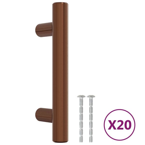 vidaXL M&ouml;belgriffe 20 Stk. Bronzen 64 mm Edelstahl