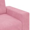 vidaXL Zweisitzer-Sofa Rosa 140 cm Samt
