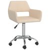 vidaXL B&uuml;rostuhl Drehbar Creme Stoff
