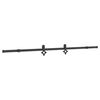 vidaXL Schiebet&uuml;rbeschlag-Set 213,5 cm Stahl Schwarz