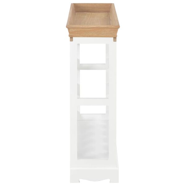 vidaXL Weinschrank Weiß 70 x 22,5 x 70,5 cm MDF