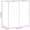 vidaXL Pflanzk&uuml;bel Rostig 80x40x80 cm Wetterfester Stahl